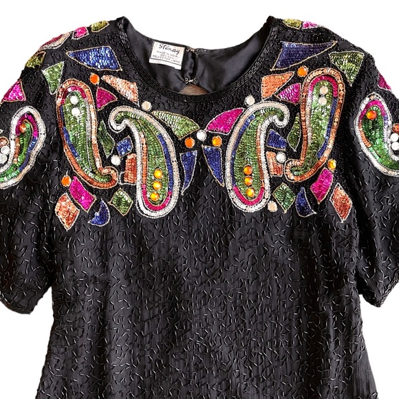 Vintage Beaded Dress - Picture 2 of 4